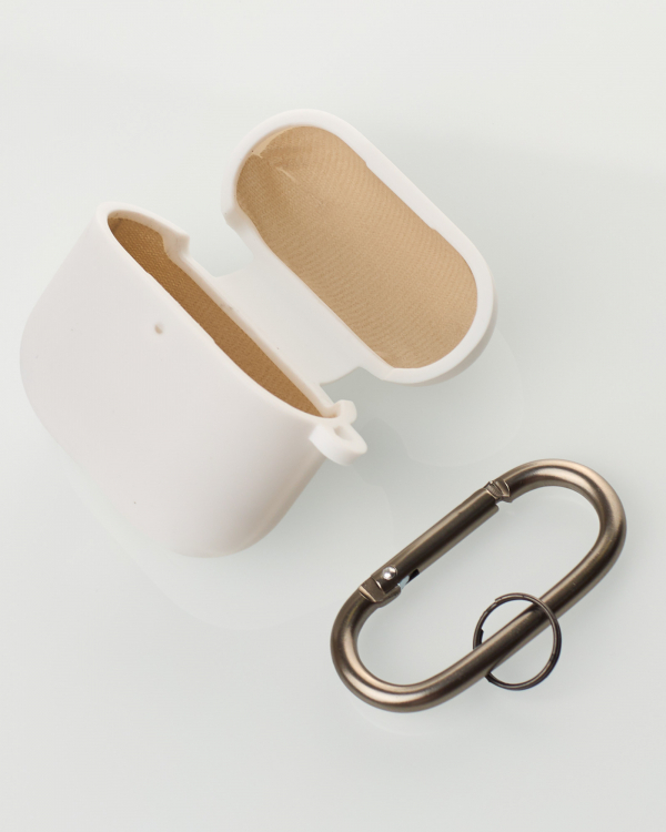 Чехол для Airpods 4 SOFT+Fiber white