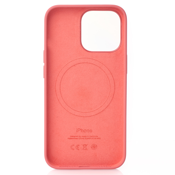 Силиконовый чехол Lux Colors с поддержкой MagSafe для iPhone 13 Pro Pink Pomelo