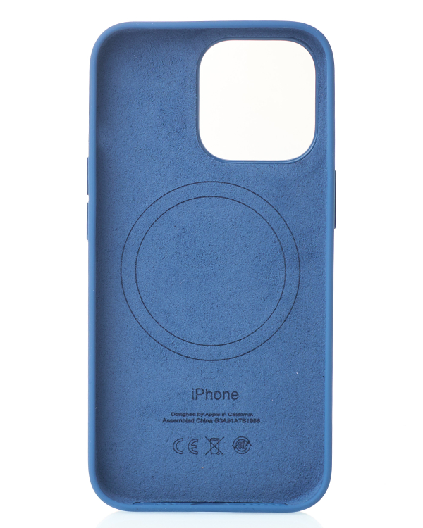 Силиконовый чехол Lux Colors с поддержкой MagSafe для iPhone 13 Pro Blue Jay