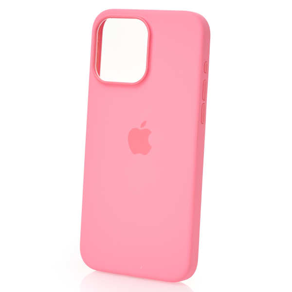 Силиконовый чехол Lux Colors с поддержкой MagSafe для iPhone 15 Pro Max Pink
