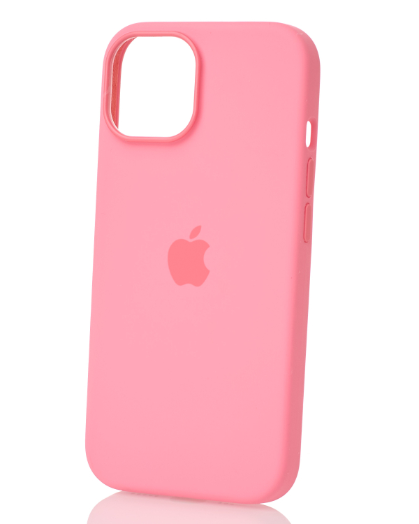 Силиконовый чехол Lux Colors с поддержкой MagSafe для iPhone 15 Pink