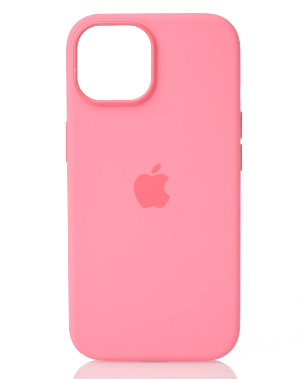 Силиконовый чехол Lux Colors с поддержкой MagSafe для iPhone 15 Pink