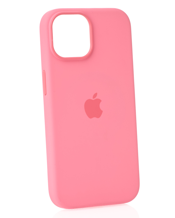 Силиконовый чехол Lux Colors с поддержкой MagSafe для iPhone 15 Pink