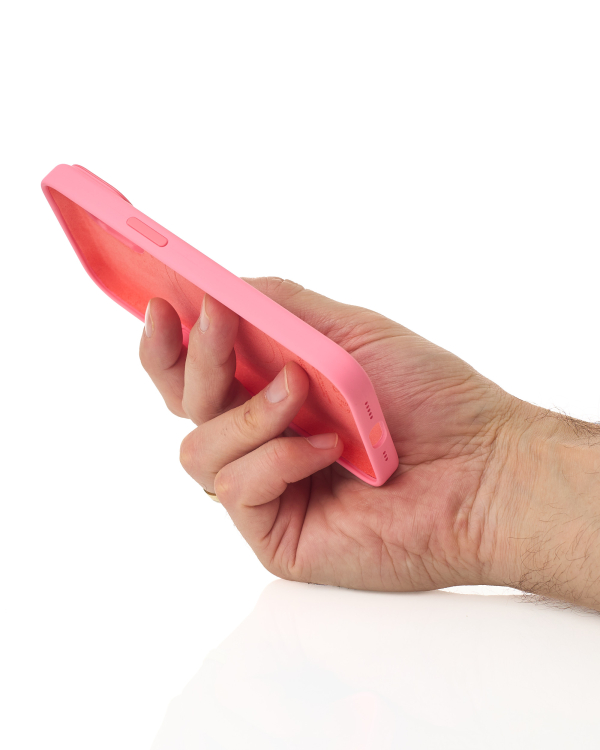 Силиконовый чехол Lux Colors с поддержкой MagSafe для iPhone 15 Pink
