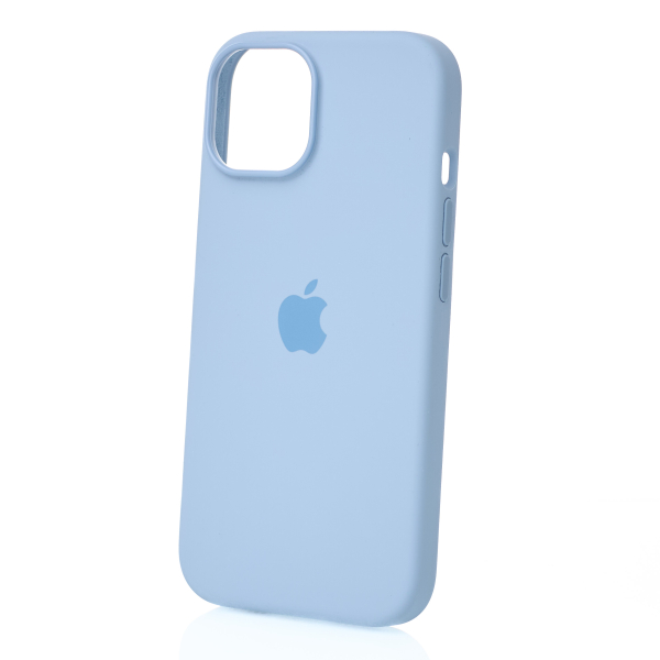 Силиконовый чехол Lux Colors с поддержкой MagSafe для iPhone 15 Light Blue