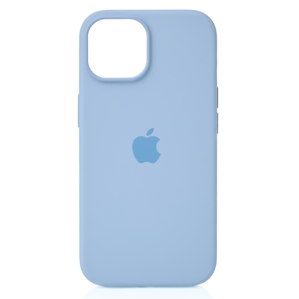 Силиконовый чехол Lux Colors с поддержкой MagSafe для iPhone 15 Light Blue