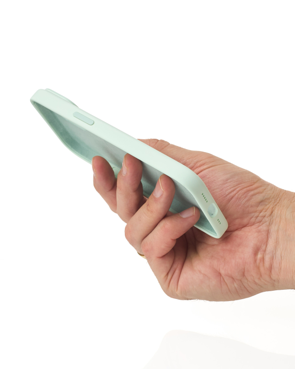 Силиконовый чехол Lux Colors с поддержкой MagSafe для iPhone 15 Soft Mint
