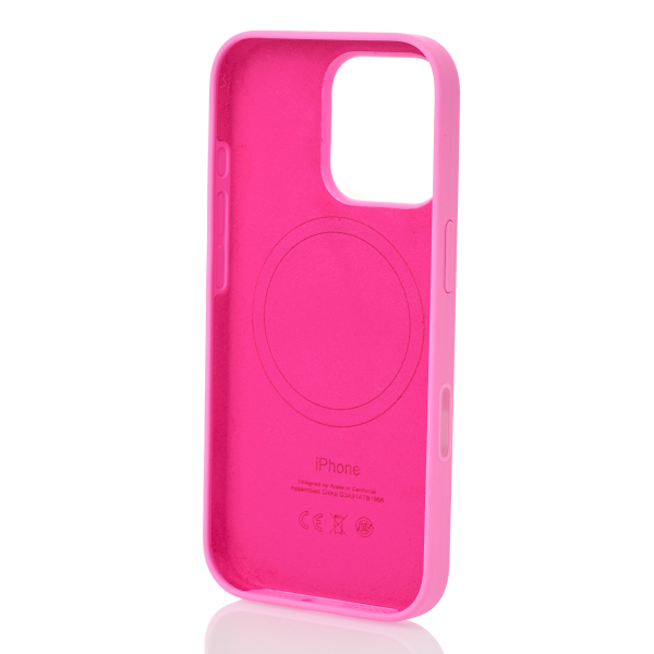 Силиконовый чехол Lux Colors с поддержкой MagSafe для iPhone 16 Pro (AI) Peony