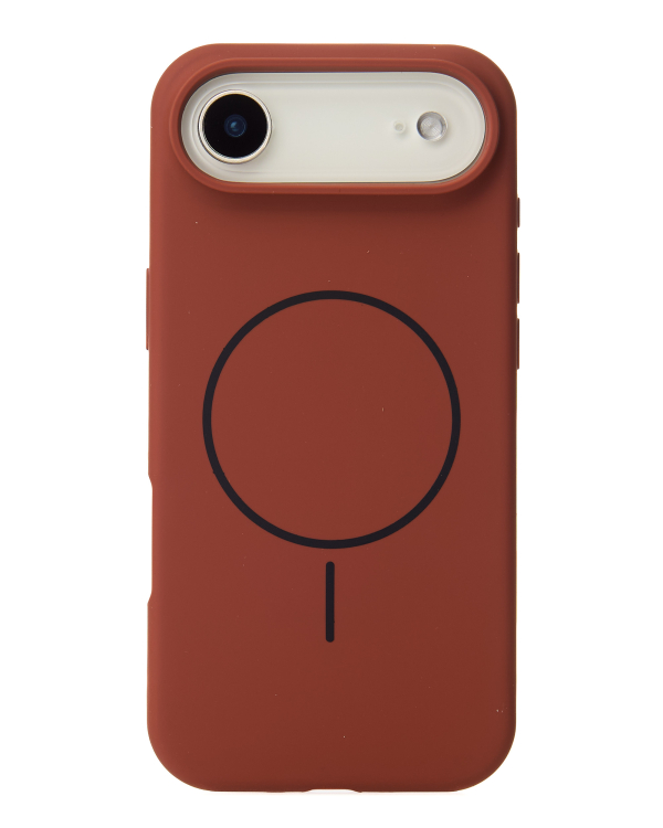 Силиконовый чехол Slim Ring Soft с поддержкой MagSafe для iPhone 17 AIR brown