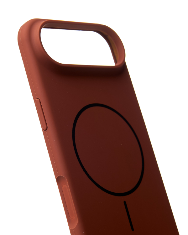 Силиконовый чехол Slim Ring Soft с поддержкой MagSafe для iPhone 17 AIR brown