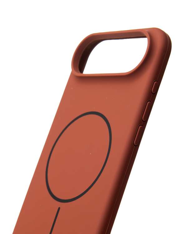 Силиконовый чехол Slim Ring Soft с поддержкой MagSafe для iPhone 17 AIR brown