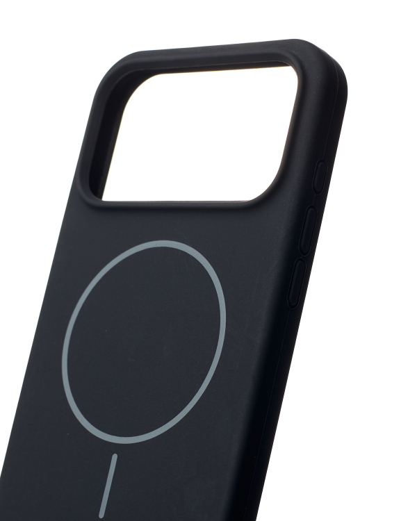 Силиконовый чехол Slim Ring Soft с поддержкой MagSafe для iPhone 17 Pro Max black