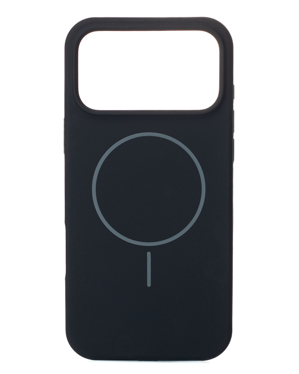 Силиконовый чехол Slim Ring Soft с поддержкой MagSafe для iPhone 17 Pro Max black