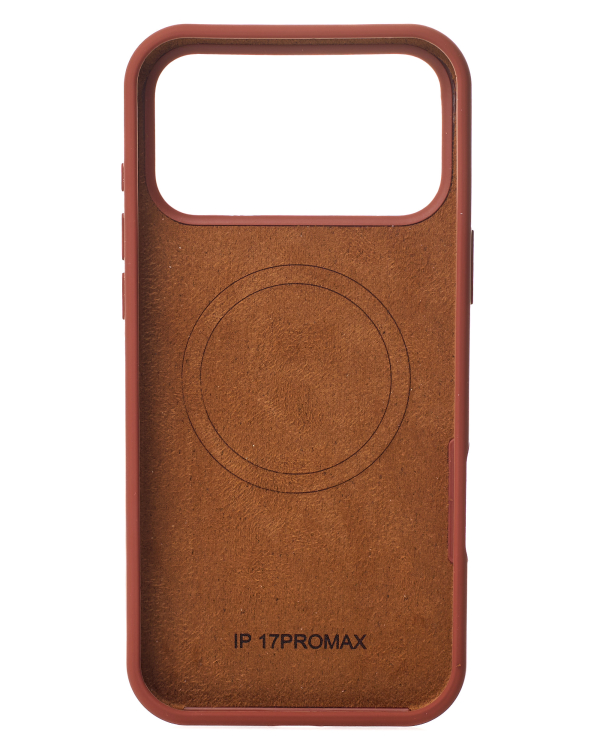 Силиконовый чехол Slim Ring Soft с поддержкой MagSafe для iPhone 17 Pro Max brown