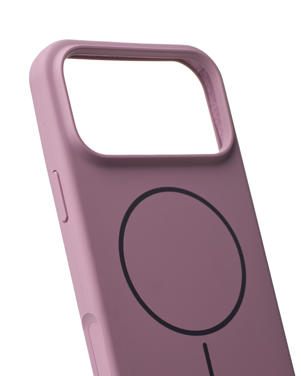 Силиконовый чехол Slim Ring Soft с поддержкой MagSafe для iPhone 17 Pro Max lavander