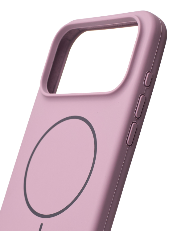 Силиконовый чехол Slim Ring Soft с поддержкой MagSafe для iPhone 17 Pro Max lavander
