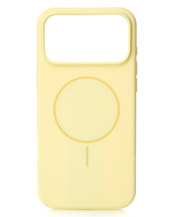 Силиконовый чехол Slim Ring Soft с поддержкой MagSafe для iPhone 17 Pro Max sunglow