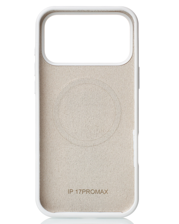 Силиконовый чехол Slim Ring Soft с поддержкой MagSafe для iPhone 17 Pro Max white