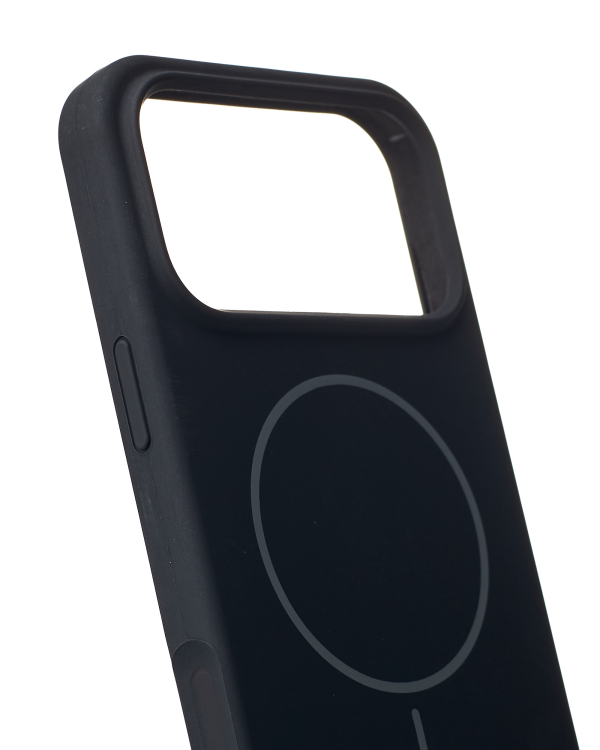 Силиконовый чехол Slim Ring Soft с поддержкой MagSafe для iPhone 17 Pro black