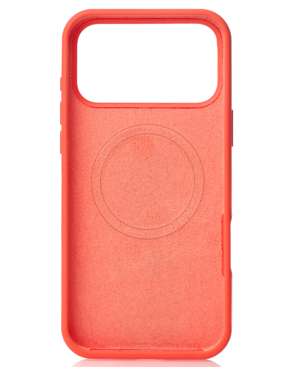 Силиконовый чехол Slim Ring Soft с поддержкой MagSafe для iPhone 17 Pro orange