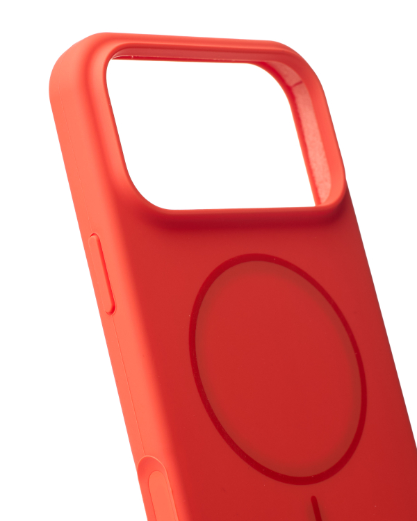 Силиконовый чехол Slim Ring Soft с поддержкой MagSafe для iPhone 17 Pro orange