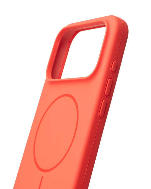 Силиконовый чехол Slim Ring Soft с поддержкой MagSafe для iPhone 17 Pro orange