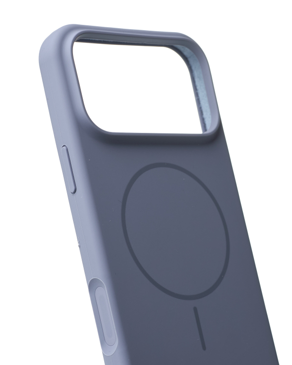 Силиконовый чехол Slim Ring Soft с поддержкой MagSafe для iPhone 17 Pro storm blue