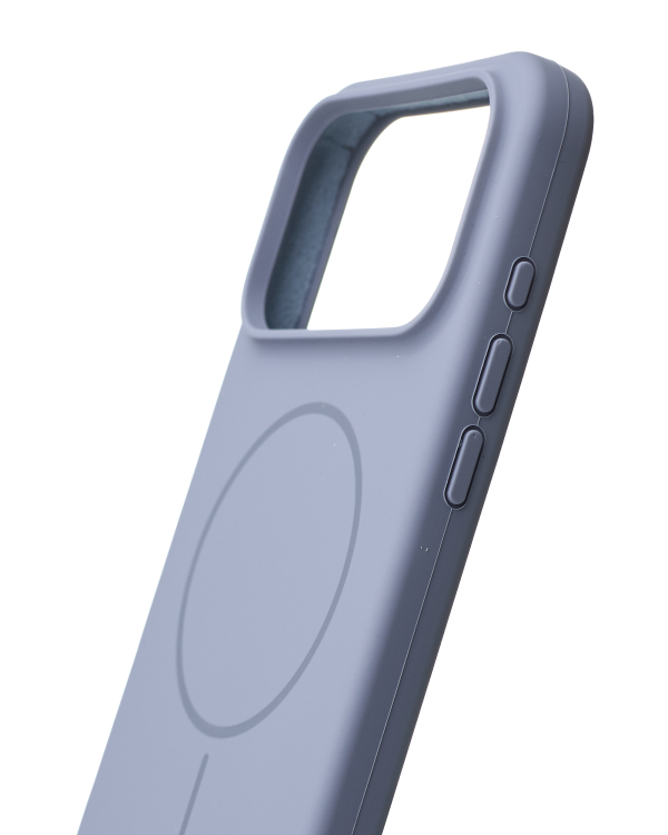 Силиконовый чехол Slim Ring Soft с поддержкой MagSafe для iPhone 17 Pro storm blue