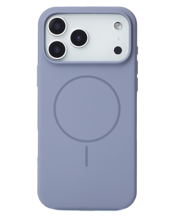 Силиконовый чехол Slim Ring Soft с поддержкой MagSafe для iPhone 17 Pro storm blue