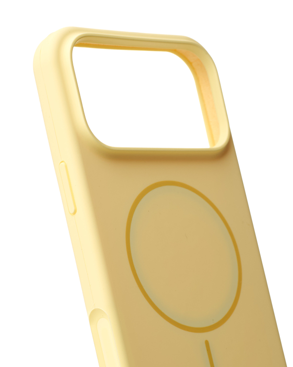 Силиконовый чехол Slim Ring Soft с поддержкой MagSafe для iPhone 17 Pro sunglow