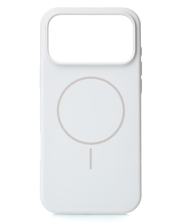 Силиконовый чехол Slim Ring Soft с поддержкой MagSafe для iPhone 17 Pro white