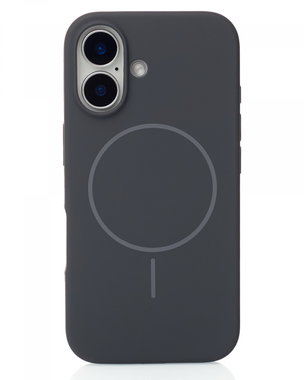 Силиконовый чехол Slim Ring Soft с поддержкой MagSafe для iPhone 17 black