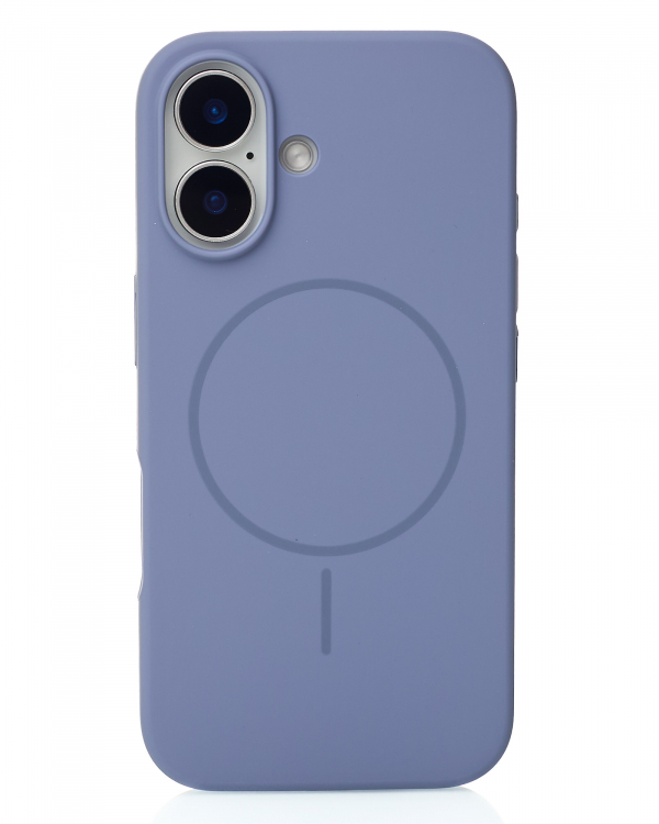 Силиконовый чехол Slim Ring Soft с поддержкой MagSafe для iPhone 17 storm blue