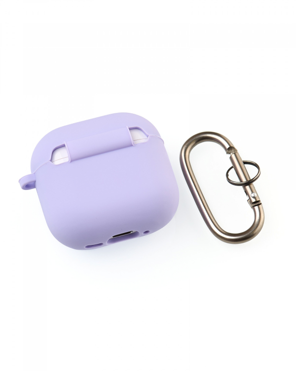 Чехол для Airpods 4 SOFT+Fiber ligth purple