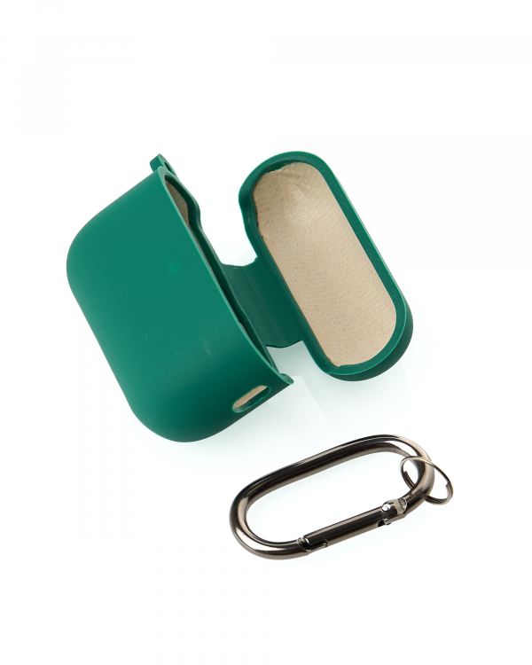 Чехол для Airpods Pro3 SOFT+Fiber green