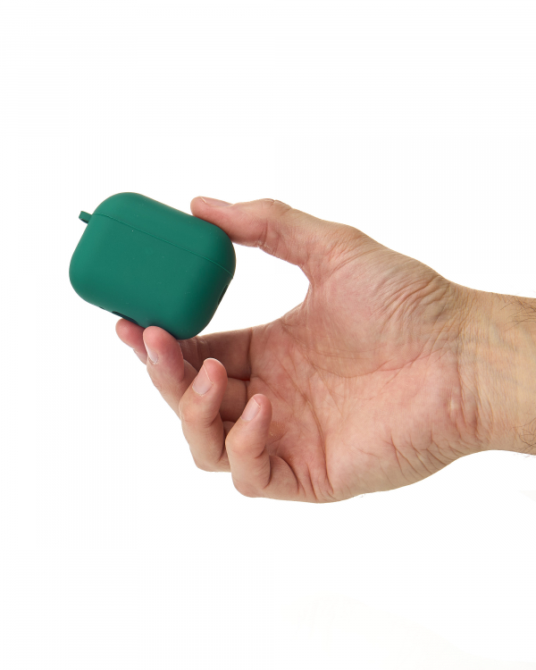 Чехол для Airpods Pro3 SOFT+Fiber green