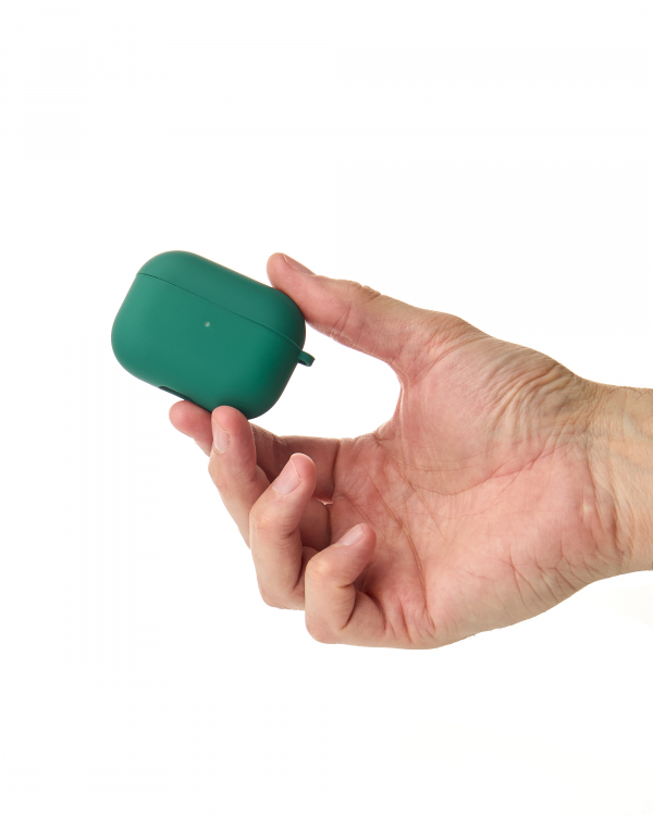 Чехол для Airpods Pro SOFT+Fiber green