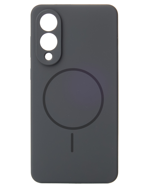 Силиконовый чехол Slim Ring Soft с поддержкой MagSafe для Samsung S25 Edge stone gray