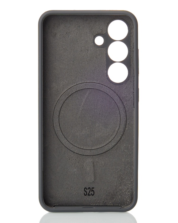 Силиконовый чехол Slim Ring Soft с поддержкой MagSafe для Samsung S25 stone gray