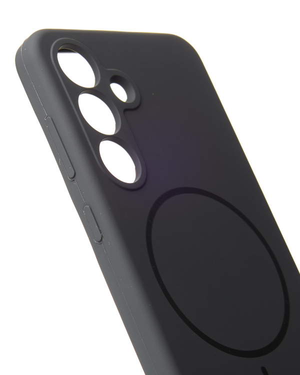 Силиконовый чехол Slim Ring Soft с поддержкой MagSafe для Samsung S25 stone gray