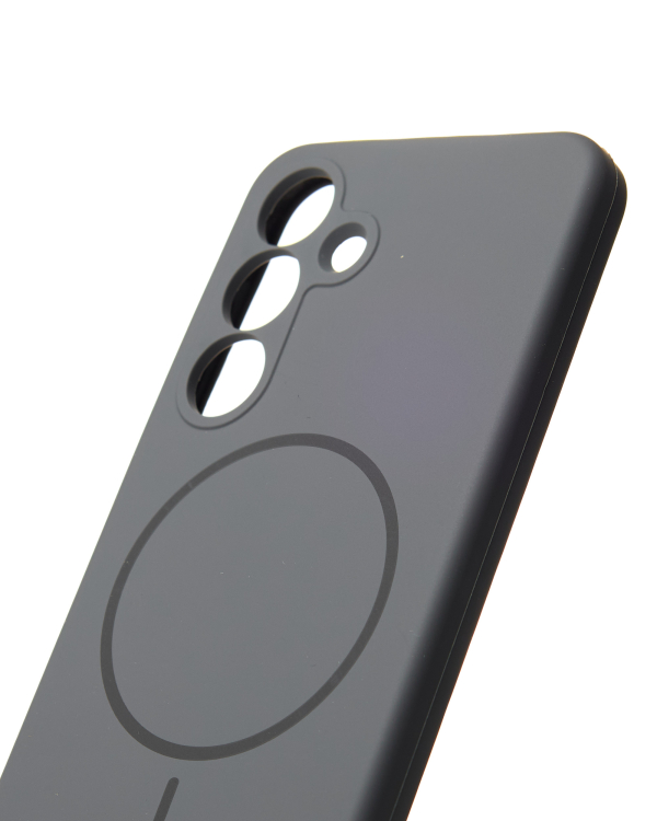 Силиконовый чехол Slim Ring Soft с поддержкой MagSafe для Samsung S25 stone gray