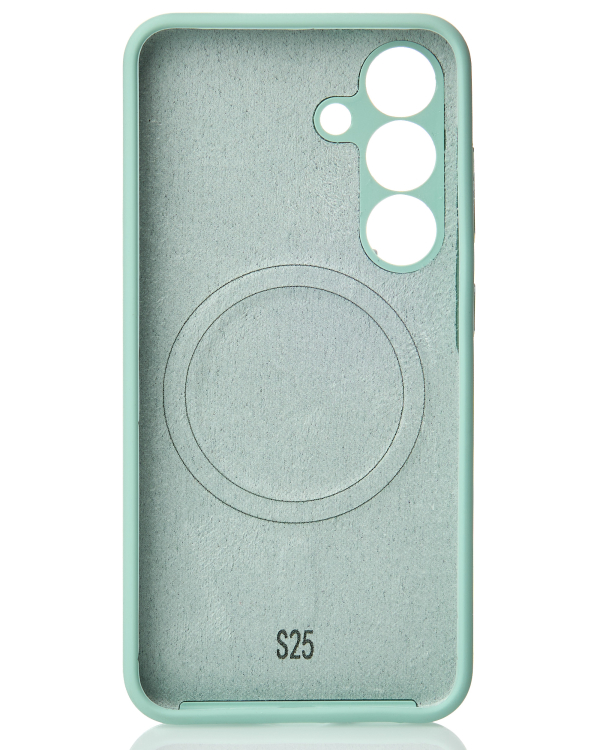 Силиконовый чехол Slim Ring Soft с поддержкой MagSafe для Samsung S25 succulent