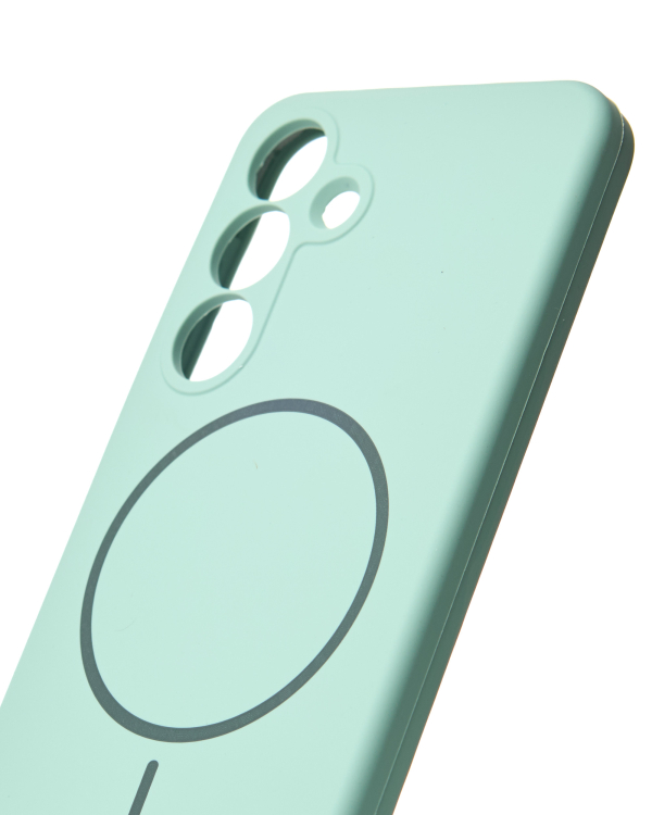 Силиконовый чехол Slim Ring Soft с поддержкой MagSafe для Samsung S25 succulent