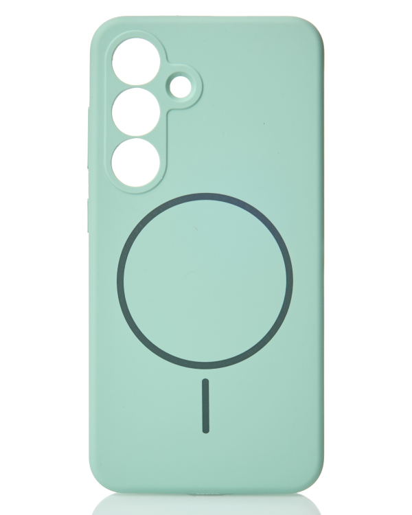 Силиконовый чехол Slim Ring Soft с поддержкой MagSafe для Samsung S25 succulent