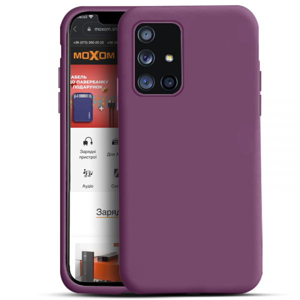 Силиконовый чехол SOFT Silicone Case для Huawei Y6p (без лого) фиолетовый