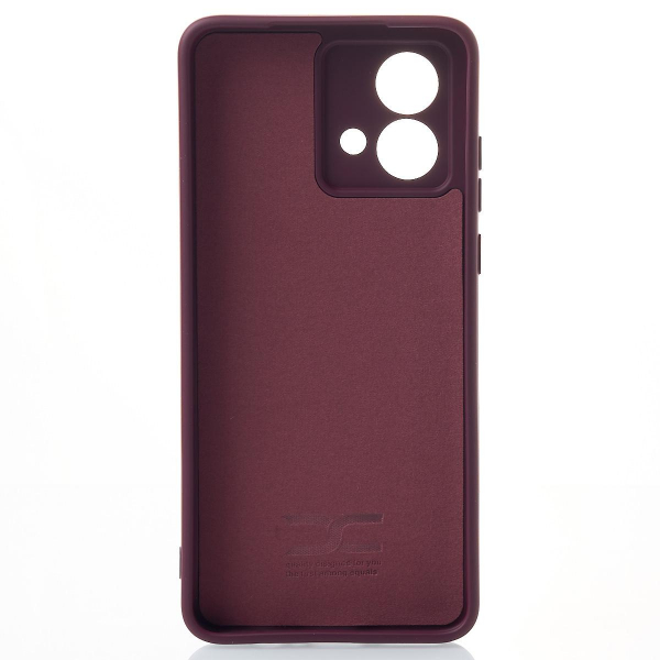 Силиконовый чехол SOFT Silicone Case для Motorola G84 (без лого) бордовый