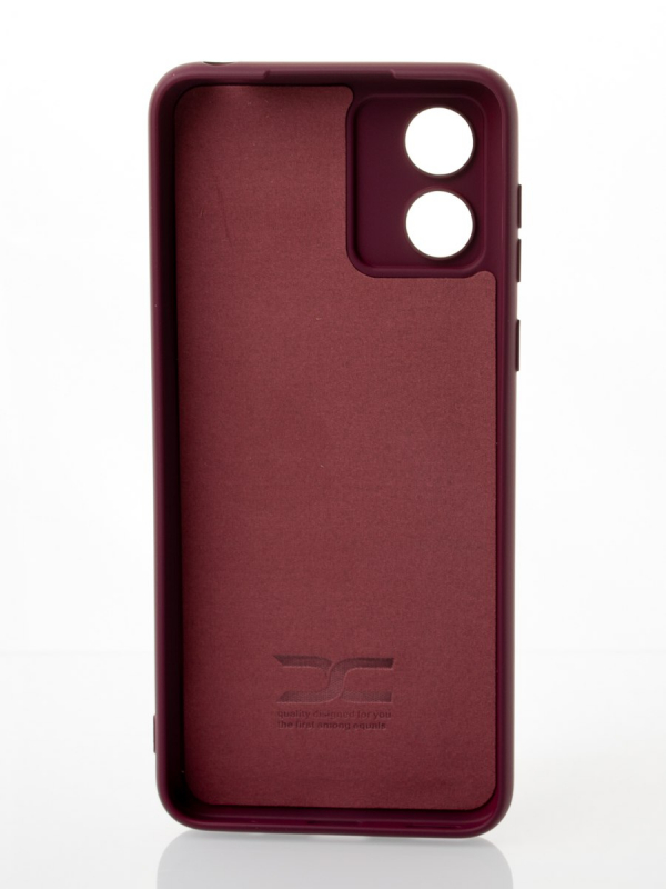 Силиконовый чехол SOFT Silicone Case для Motorola E13 (без лого) бордовый
