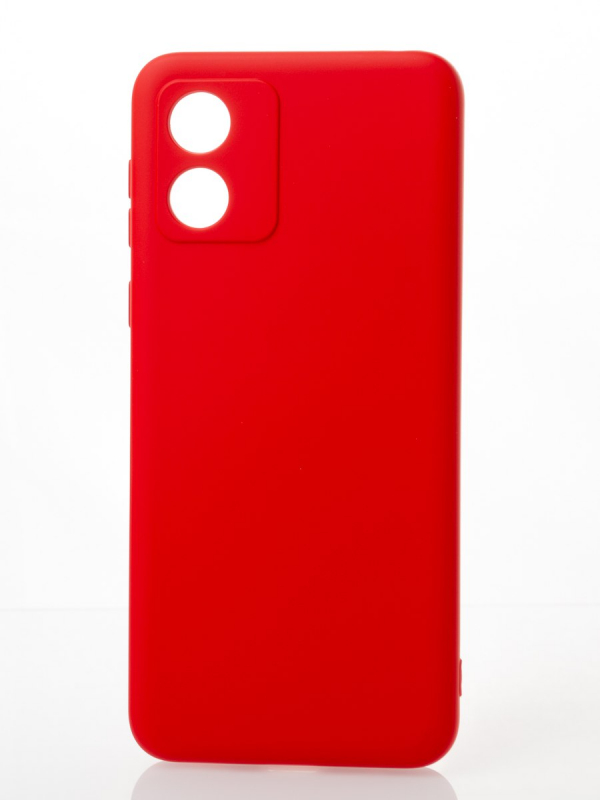 Силиконовый чехол SOFT Silicone Case для Motorola E13 (без лого) красный