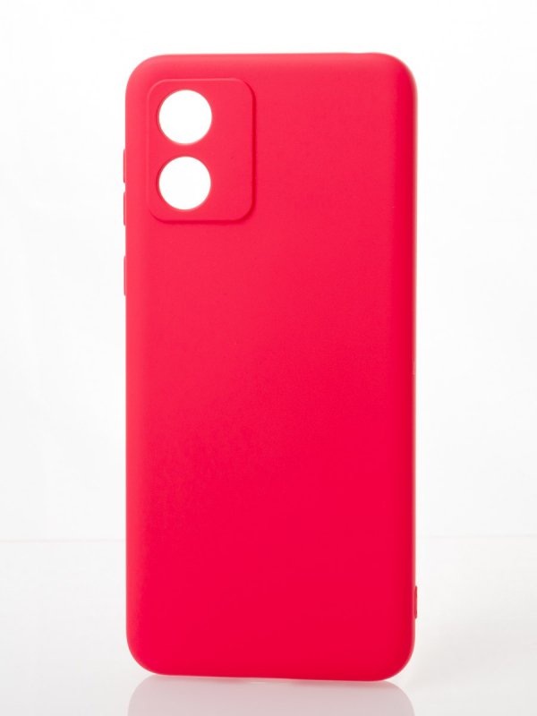 Силиконовый чехол SOFT Silicone Case для Motorola E13 (без лого) малиновый