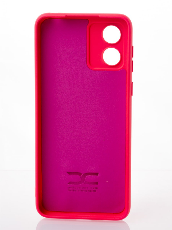 Силиконовый чехол SOFT Silicone Case для Motorola E13 (без лого) малиновый